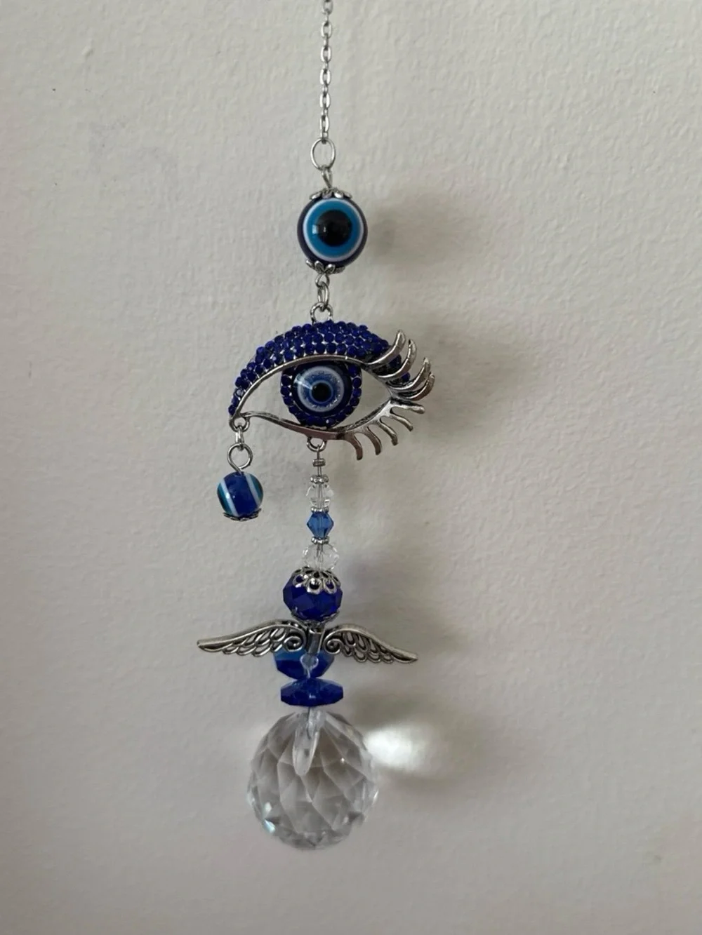 Blue Evil Eye Hanging Wall Decor - Unbranded